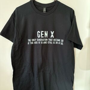 “Gen x 50” handmade custom graphic Tshirt